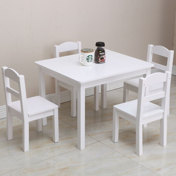 childrens wooden table chair set