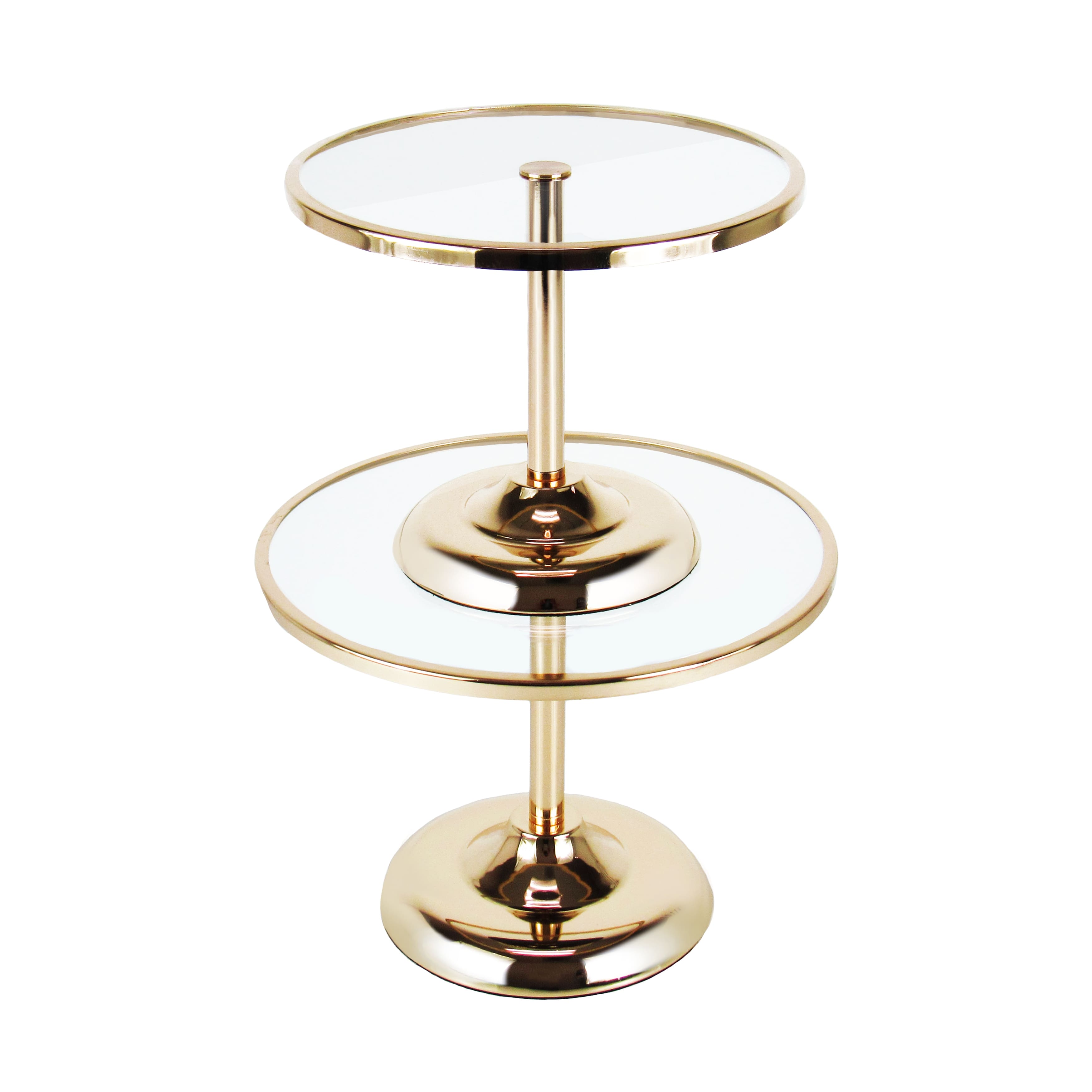 Gold Round Glass Top Cake Stand Dessert Display On Sale Bed Bath