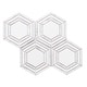 preview thumbnail 10 of 10, Santorini 4x4 Marble Hexagon Mosaic Tile - Floor, Wall & Backsplash White - 1 Sheet (0.88 Sq. ft.)
