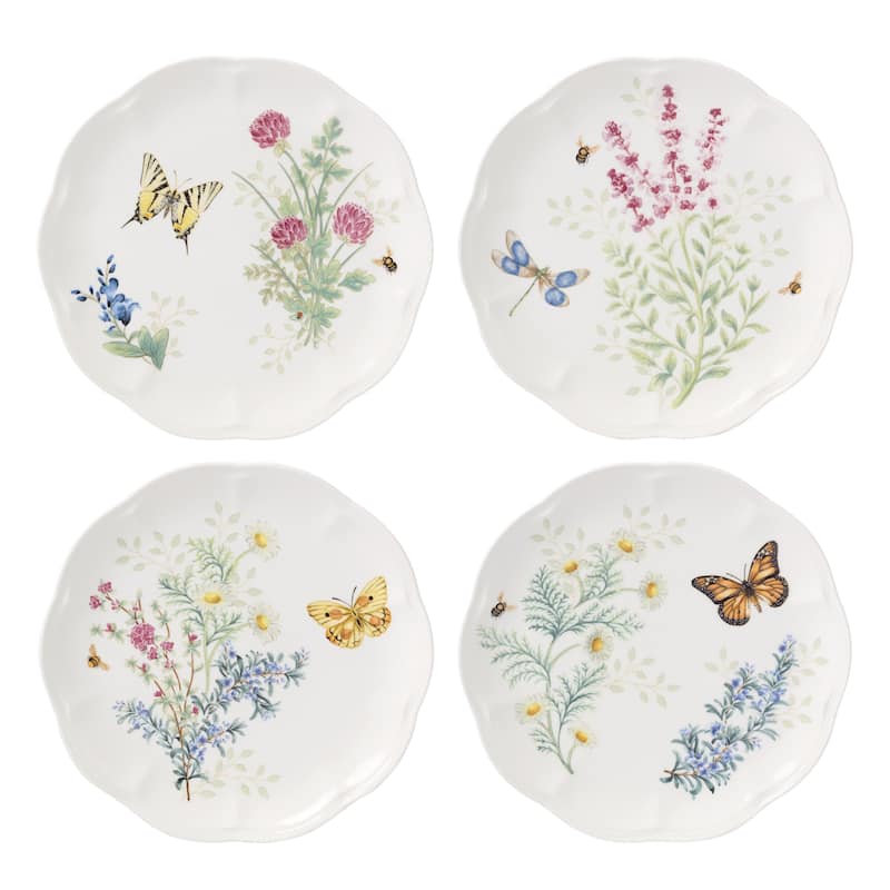 Lenox Butterfly Meadow Herbs Dinnerware Set, Service for 4