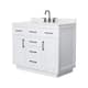 Option White / Giotto Quartz Top / Matte Black Hardware