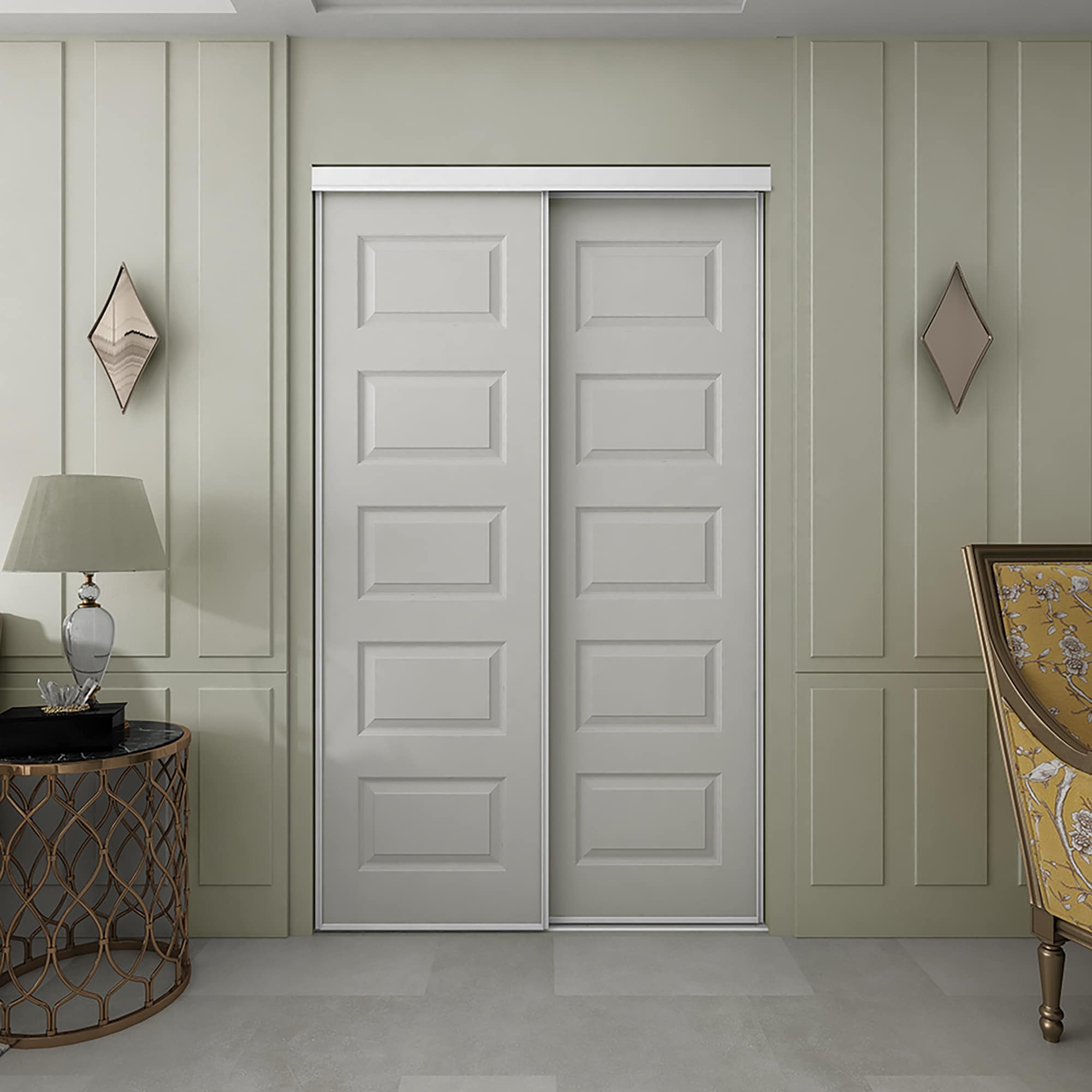 Colonial Elegance Rockport Masonite Sliding Closet Door 72X80.5