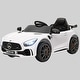 preview thumbnail 1 of 0, Licensed 12V Mercedes-Benz AMG GTR Kids Electric Car with Remote, Soft Start, Music, and Tail Lights White