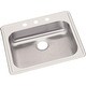 preview thumbnail 10 of 8, Elkay Dayton 25" Drop In Single Basin Stainless Steel Kitchen Sink - 3 Faucet Holes 3 Faucet Holes