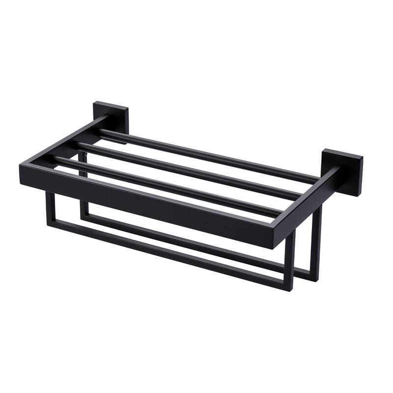 WOWOW 2-Tier Stainless Steel Bath Towel Rack