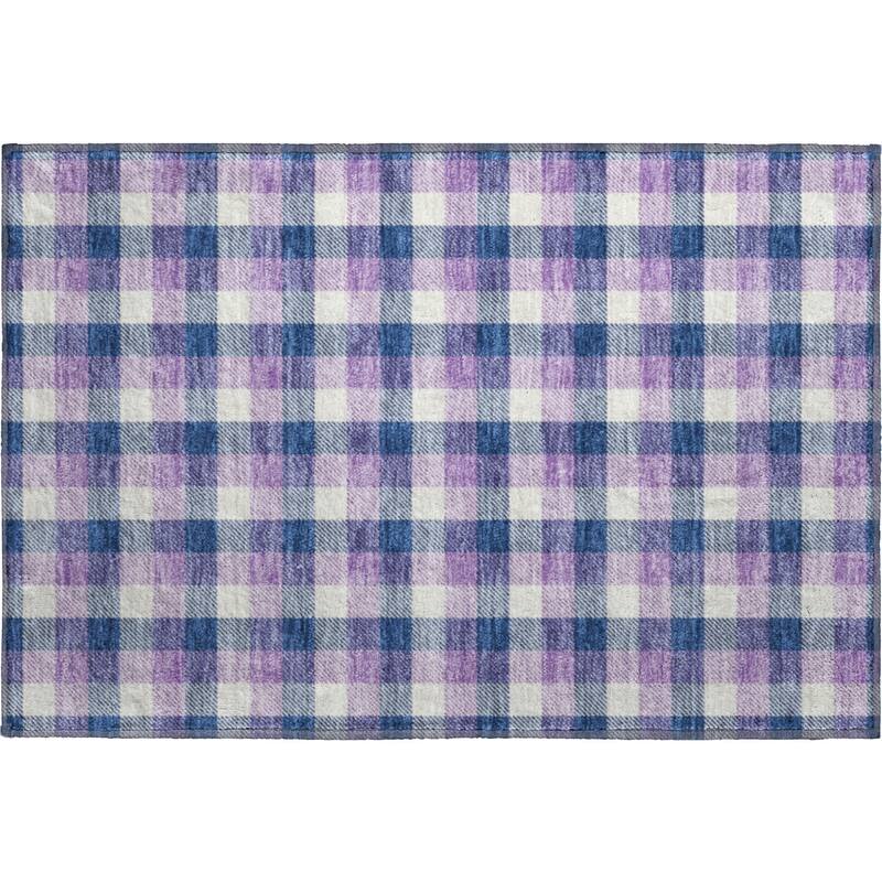 Premium Washable Super Soft Plaid Mayfield Rug