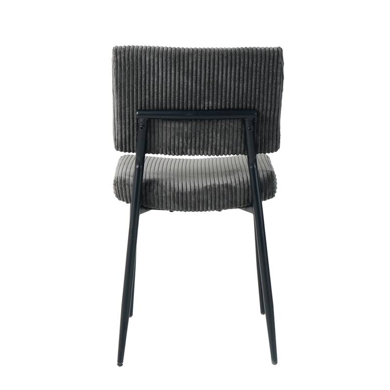 Modern Simple Fabric Upholstered Velvet Dining Chair (Set of 2)