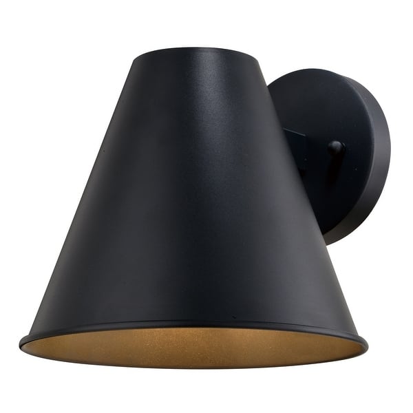 slide 2 of 6, Vaxcel Lighting T0759 8" Tall Outdoor Wall Sconce Textured Black