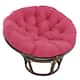 Microsuede Indoor Papasan Cushion (44-inch, 48-inch, or 52-inch) (Cushion Only) - 44 x 44 - Bery Berry