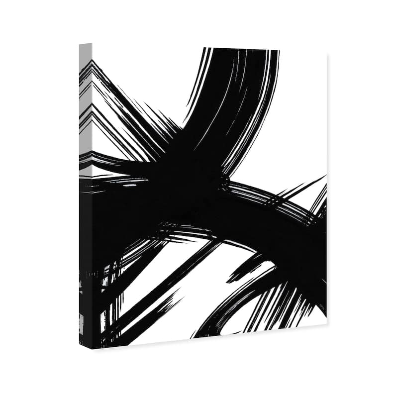 Wynwood Studio Canvas Abstract Expression II Black and Modern & Contemporary Wall Art Canvas Print