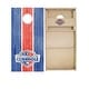 preview thumbnail 1 of 4, Blue and Red Stripes Regulation 2x4 Cornhole Board Set All-Weather - Include Carrying Case