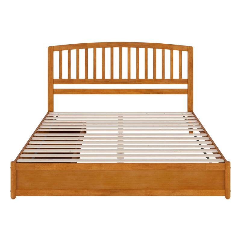 Lucia Platform Bed with Panel Footboard and Storage Drawers