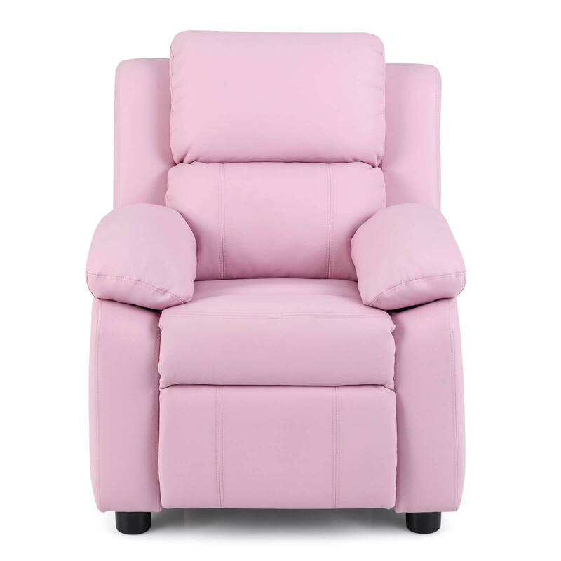PU Leather Kids Recliner with Armrest & Headrest Lounge 3 Color - See Details
