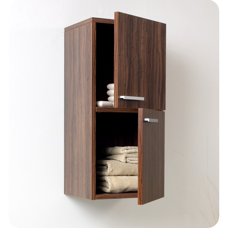 Fresca 27 Wall Mounted Bathroom Linen Cabinet with Two Storage Areas Bed Bath Beyond 23098084