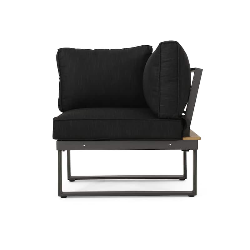 Sterling Aluminum 4-piece Sofa Set with Cushions by Christopher Knight Home