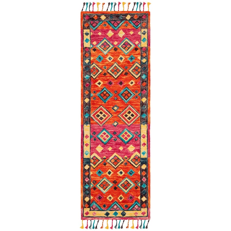 SAFAVIEH Handmade Aspen Dona Boho Tribal Wool Rug