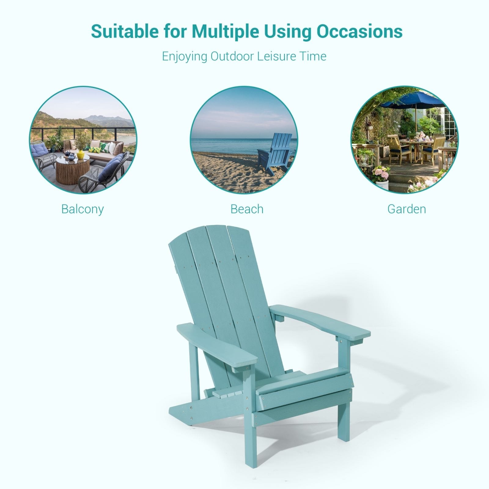 Multi colored plastic adirondack chairs on sale