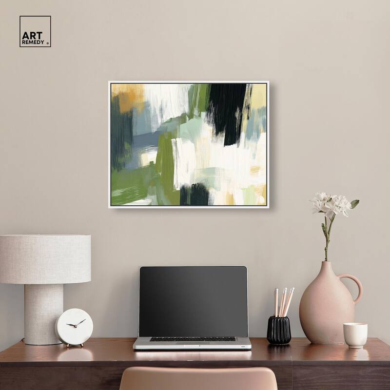 Moss Layers I Canvas by Art Remedy