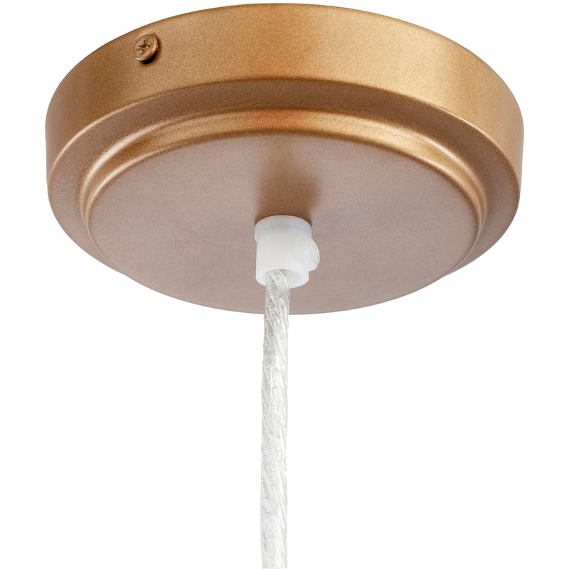 Artistic Weavers Charles Gray Cotton Drum Pendant Light - 14"H x 18"W x 18"D