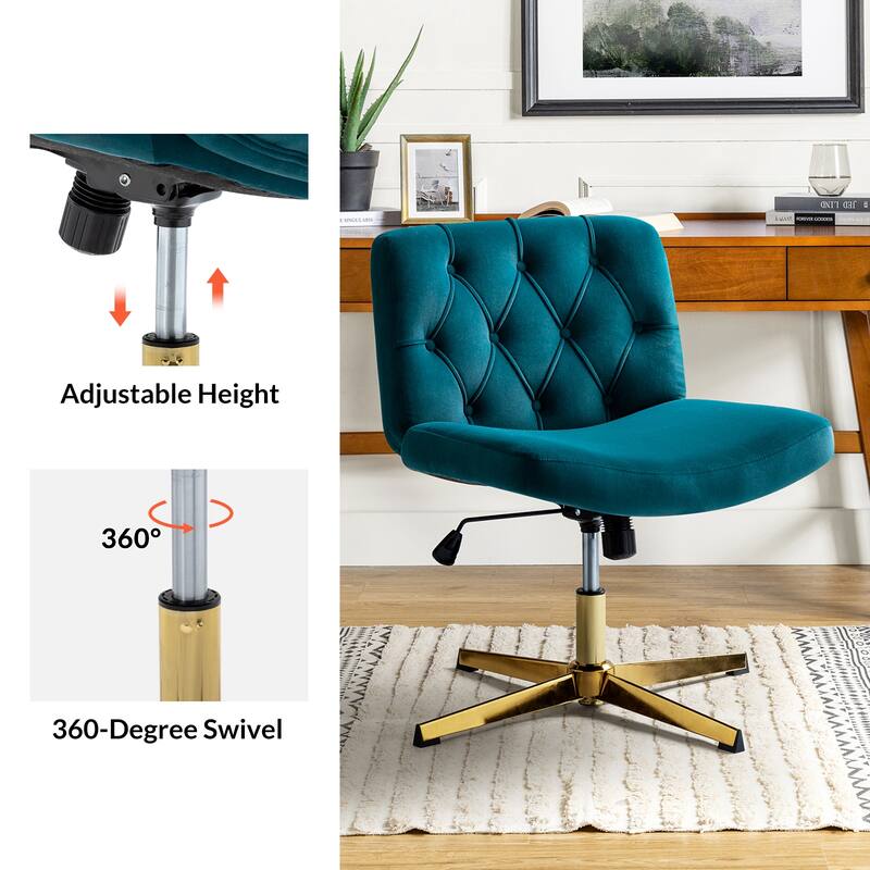 Alfons 360-Degree Swivel & Height Adjustable Task Chair by HULALA HOME