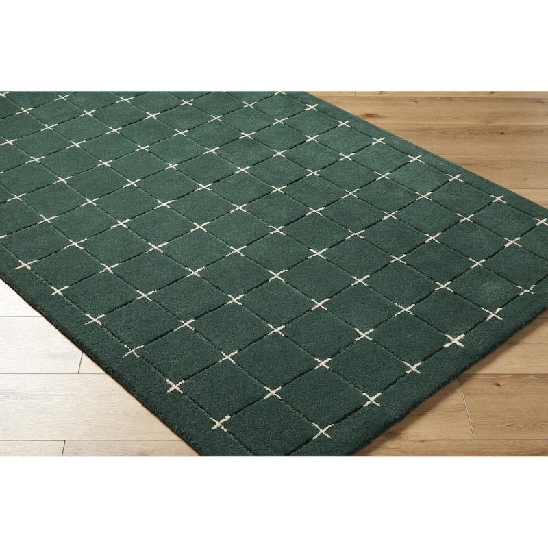 Livabliss Brook Glam Plaid Area Rug