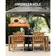 preview thumbnail 5 of 36, WINSOON 10-Piece HIPS All Weather Outdoor Patio Dining Sets with Umbrella Hole& Aluminum Frame,2-Table 8-Chairs