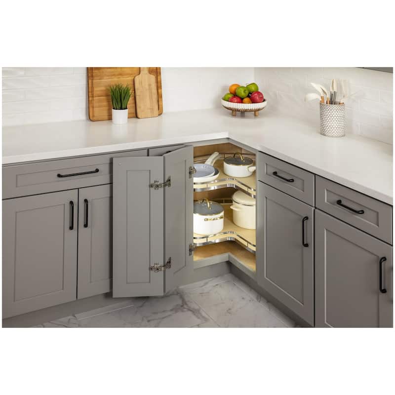 Hardware Resources LSKNP27 CORNERMAX 28" Wide Kidney 2 Tier Side Mount