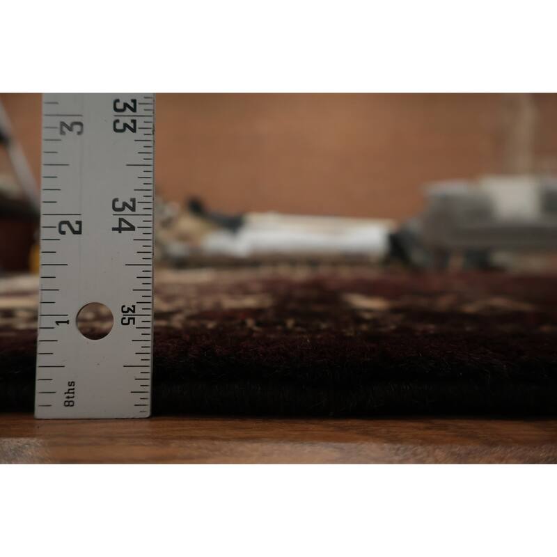 Hand Knotted Oriental 100% Wool Carpet Traditional All-Over Red Turkoman Area Rug - 10' 10'' X 7' 9''