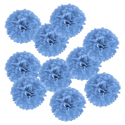 10Pcs 4" Tissue Pom Poms Paper Flowers Ball Party Wedding Decor - 4 inch