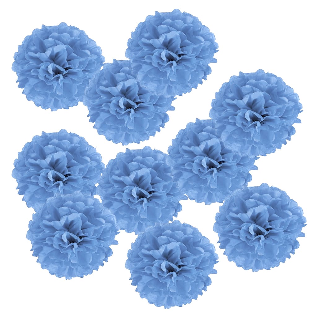 10Pcs 4" Tissue Pom Poms Paper Flowers Ball Party Wedding Decor - 4 inch