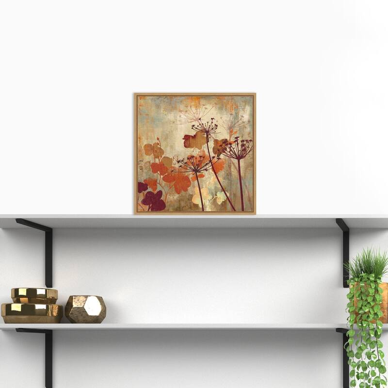 Canvas Art Framed 'Wild Field' by Aimee Wilson 16 x 16-inch