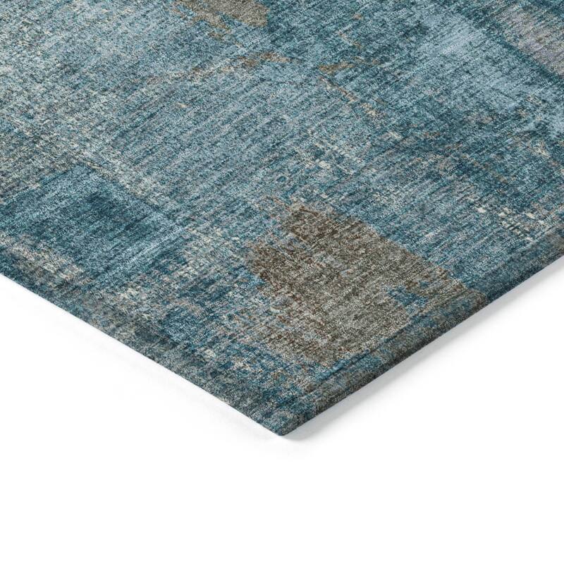 HomeRoots Abstract Transitional Rectangle Outdoor Rug