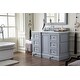preview thumbnail 3 of 32, James Martin Vanities De Soto 48" Single Vanity, Silver Gray