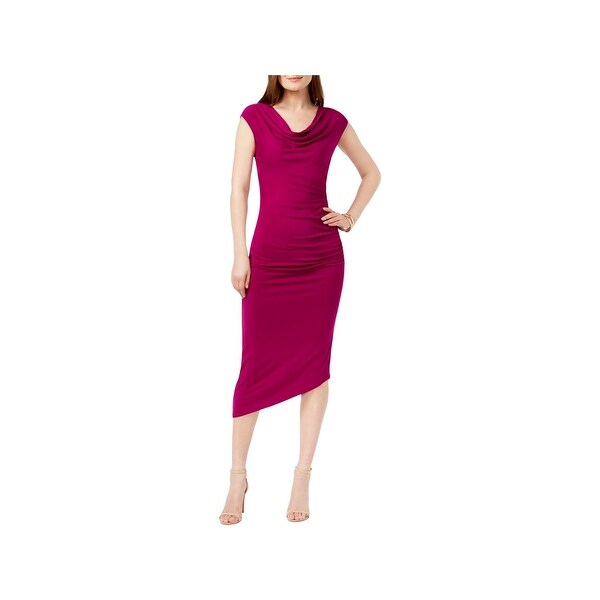 Vince Camuto Womens Cocktail Dress Midi Asymmetrical