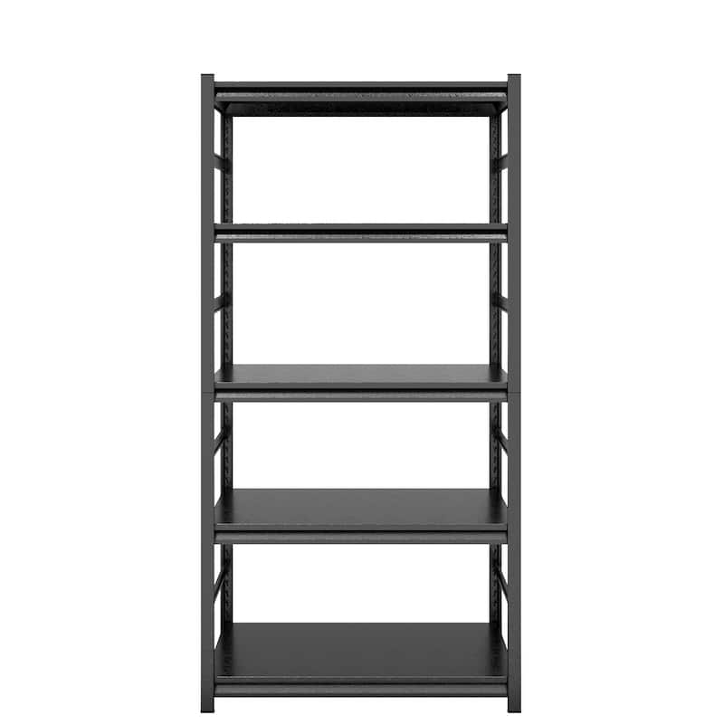 Heavy duty shelving unit with adjustable shelves