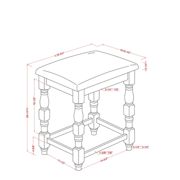 Furniture of America Adagio Farmhouse Counter Height Stool (Set of 2)