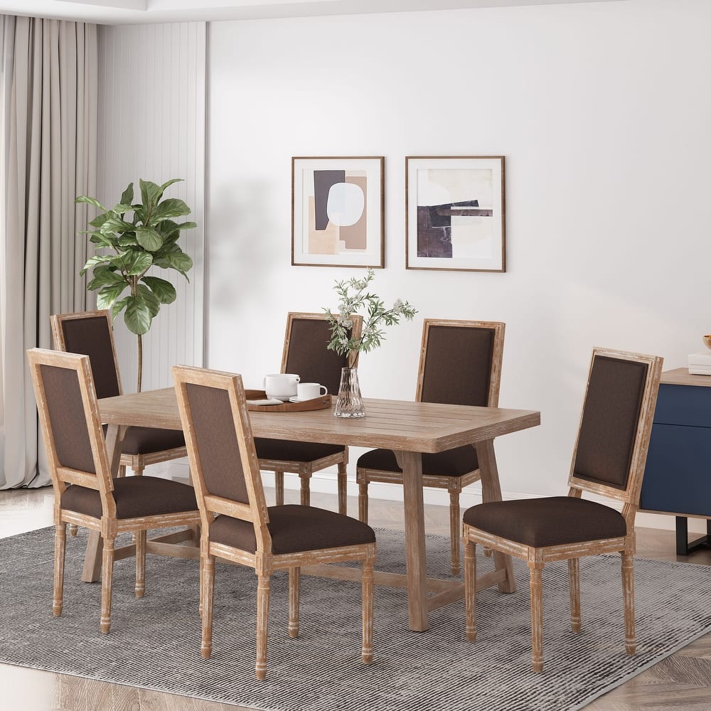 Regina Wood Upholstered Dining Chair by Christopher Knight Home
