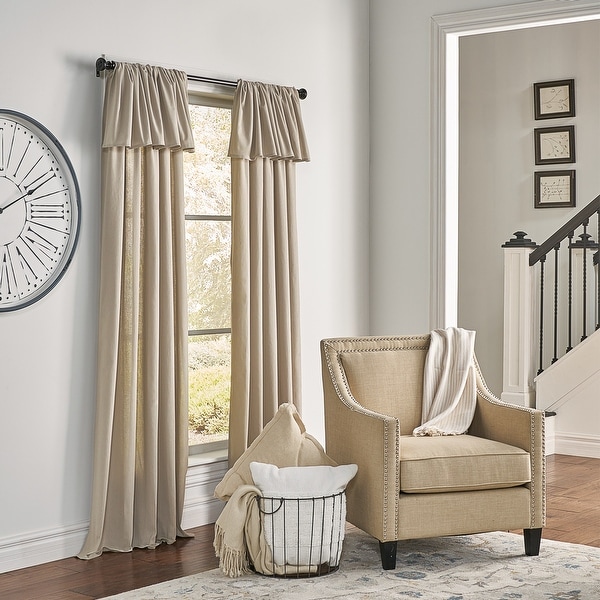 Mercantile Drop Cloth Light Filtering Ring Top Tab Farmhouse