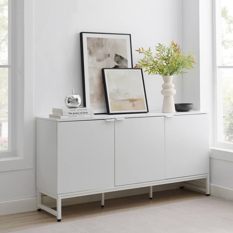 Textured Apple Glass Sculpture Figure - 6" - Silver and Clear