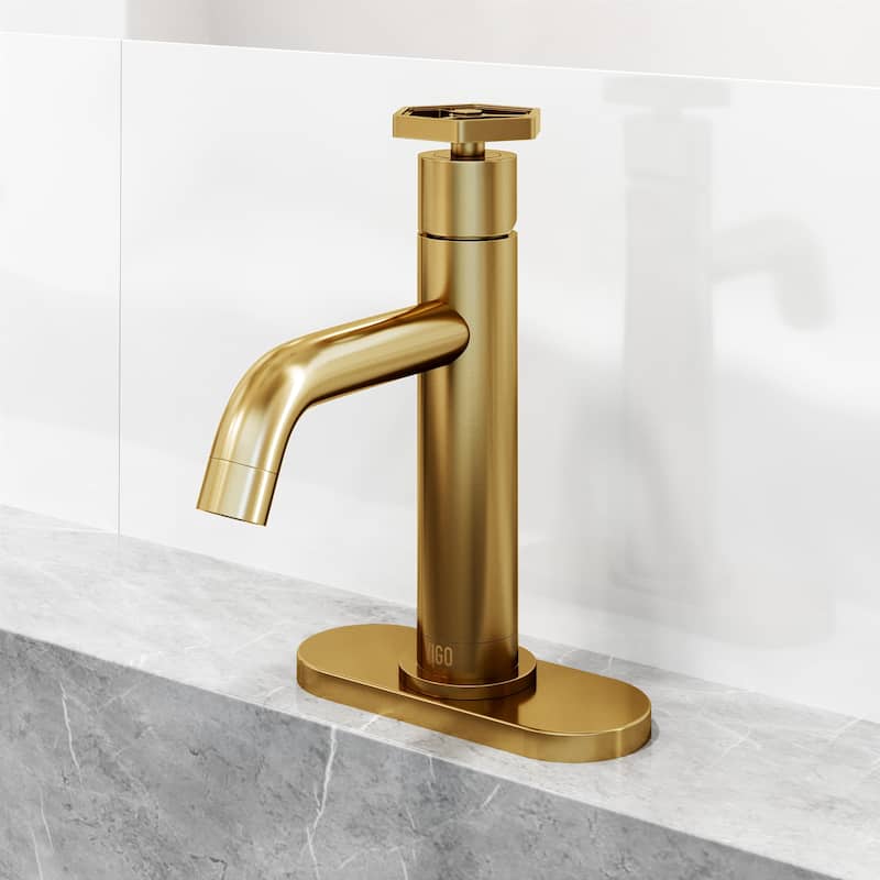 VIGO Ruxton 8" H Single Handle Single Hole Bathroom Faucet