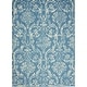 preview thumbnail 98 of 115, Nourison Jane Farmhouse Vintage Indoor only Damask Area Rug 6' x 9' - Blue