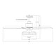 preview thumbnail 8 of 11, 52 inch Reversible Wooden 5-Blade 3-Light Ceiling Fan with Remote
