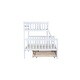 preview thumbnail 18 of 17, Detachable Rubber Wood Twin Over Full Bunk Bed with Trundle