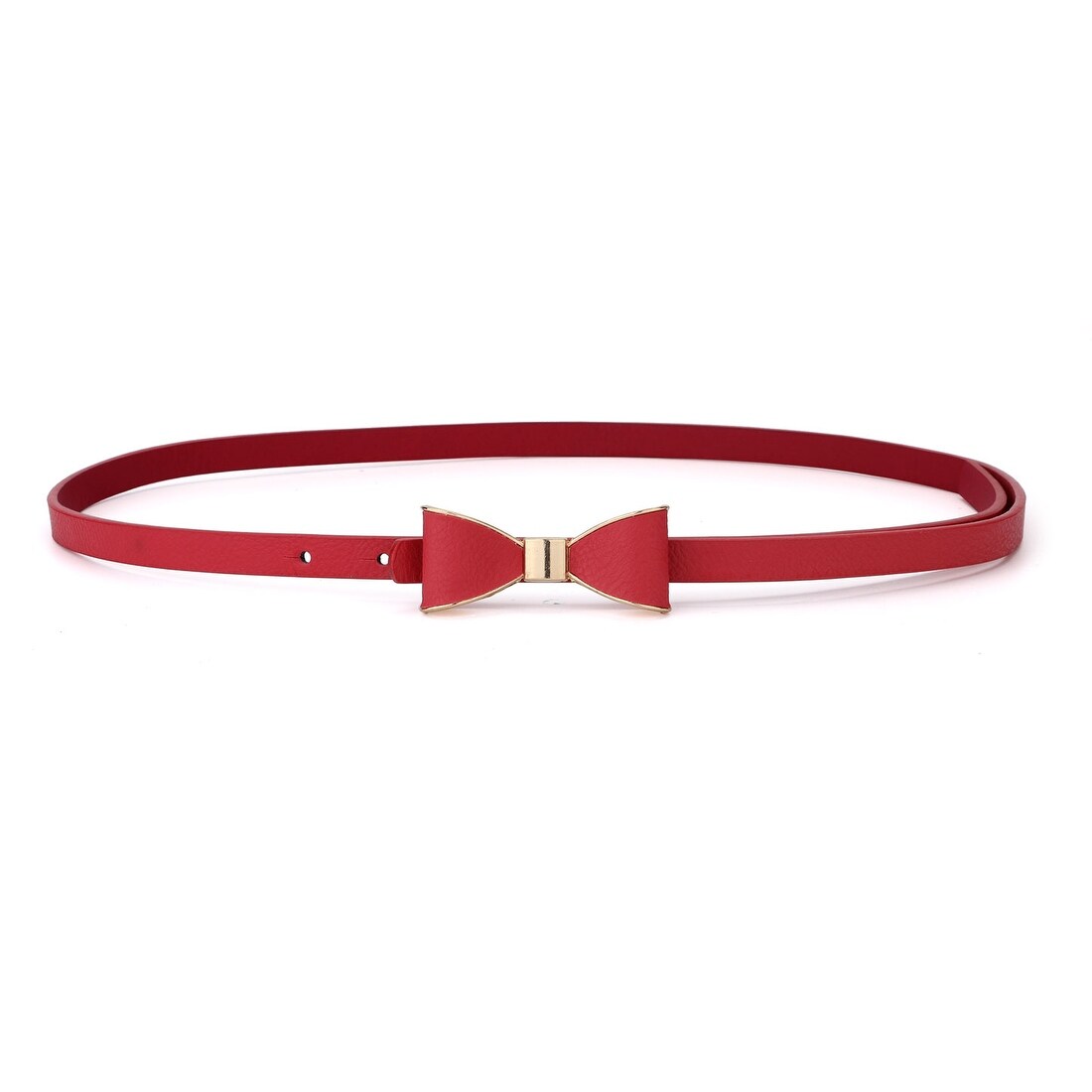 Red skinny waist belt clearance