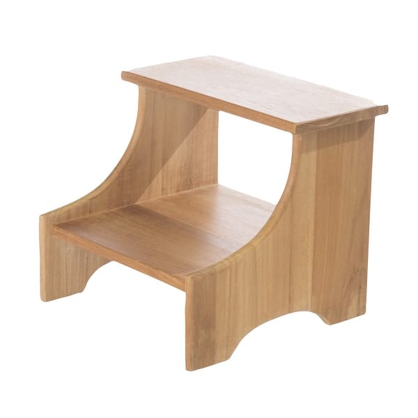 slide 2 of 4, Teak Step Stool for Kids
