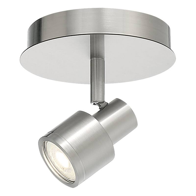 Access Lighting Lincoln - 1 Light LED Track Spot - Brushed Steel - 17 W