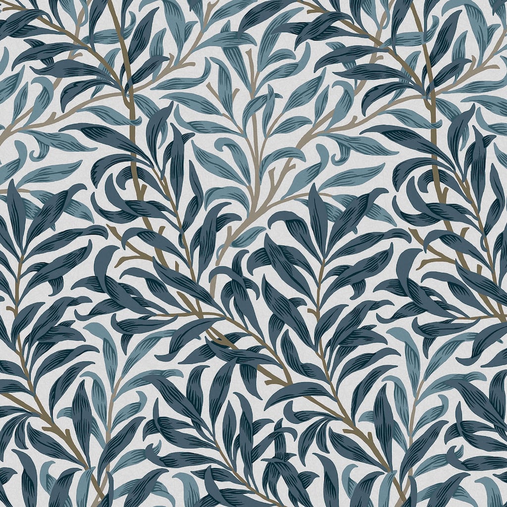 William Morris Willow Bough White & Blues Wallpaper