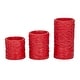 preview thumbnail 29 of 29, Resin Traditional Flameless Candle (Set of 3) - S/3 6"4"3"H