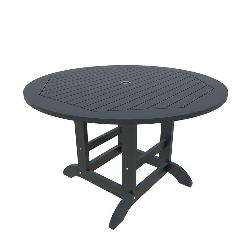 Highwood Commercial Grade 48" Round Dining Height Table - Federal Blue