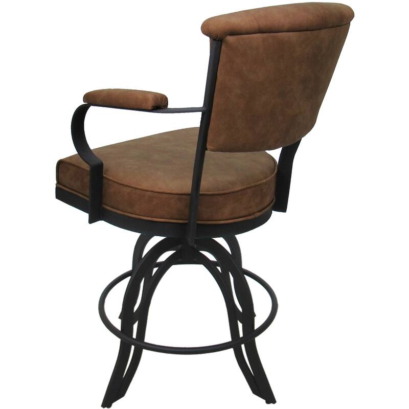 Miami Counter 26" or Bar 30" Metal Bar Stool on A Base